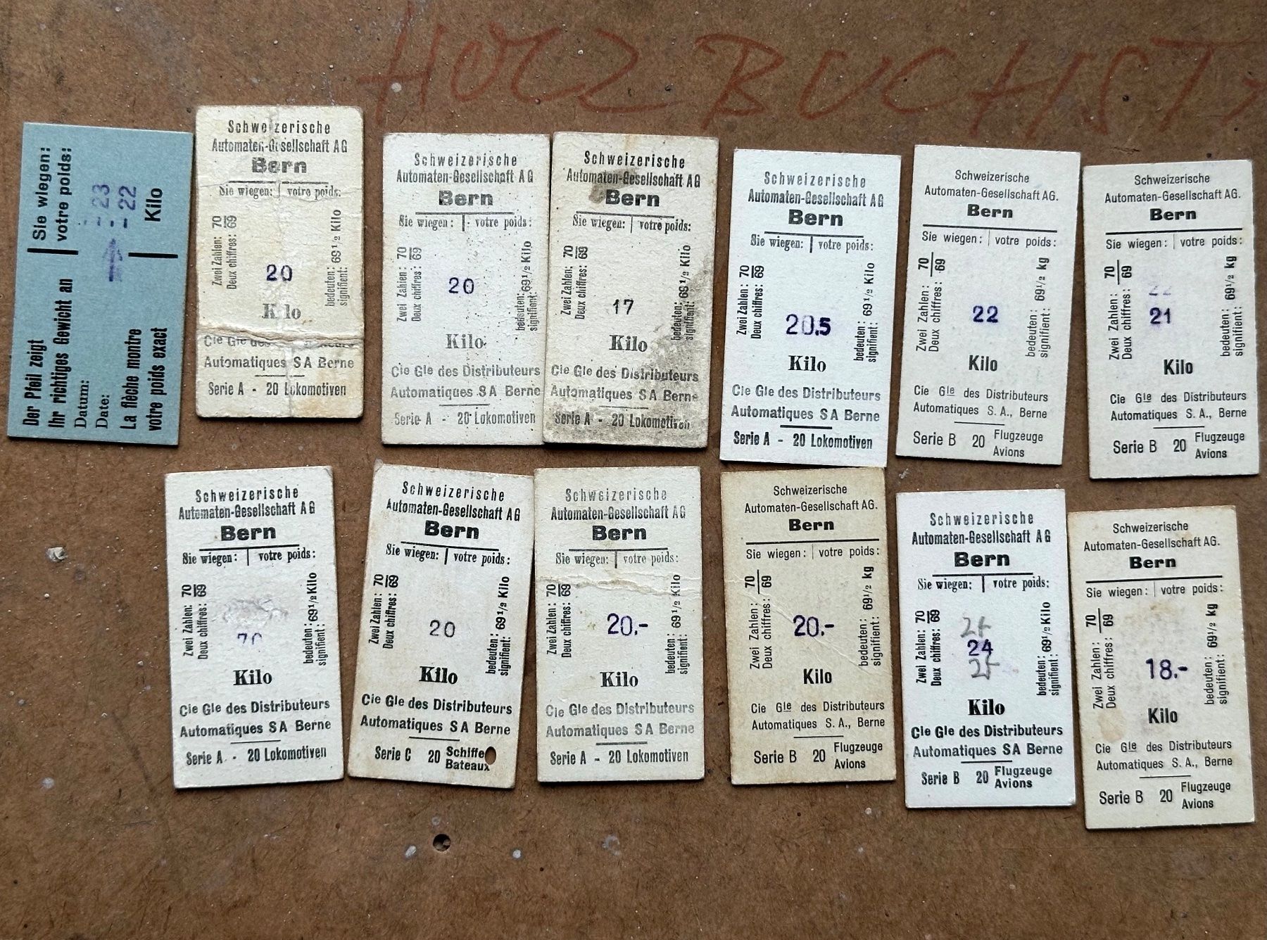Biglietti: 13 Tickets von einer Bahnhofswaage SBB Eisenbahn – Usato da Seltisberg venduto da quadartswiss 1