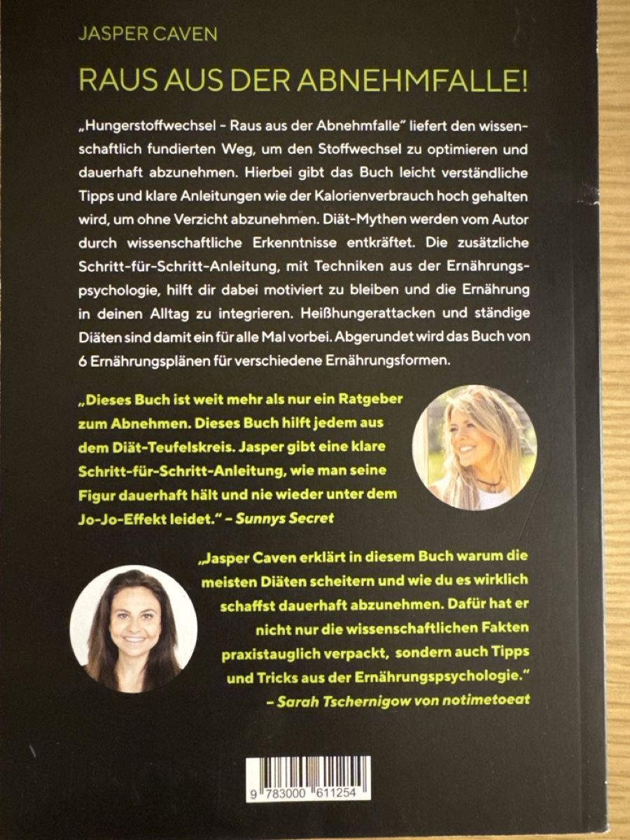 Bücher: Buch Jasper Caven Hunger Stoffwechsel neu – Gebraucht aus Zürich von dsviel 1