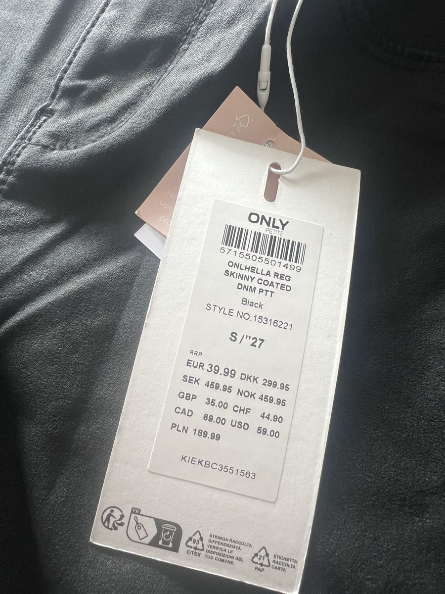 Only Pantaloni: Neu: ONLY Skinny Jeans Gr. S/27 – Nuovo e nell'imballaggio originale da Baar venduto da Lila2006 2