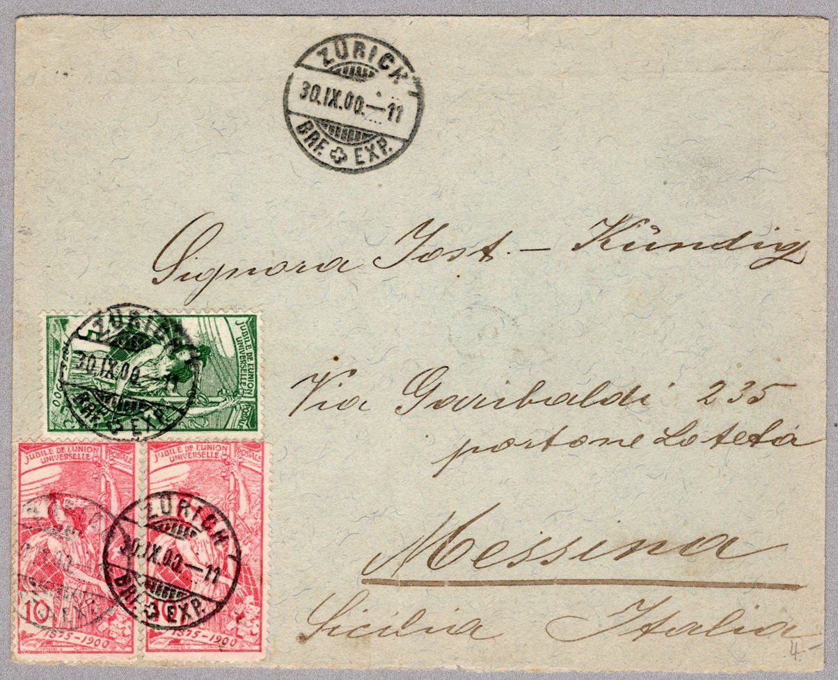 Buste & buste per spedizione: UPU 1900 – Usato da Vilters venduto da Jere3943
