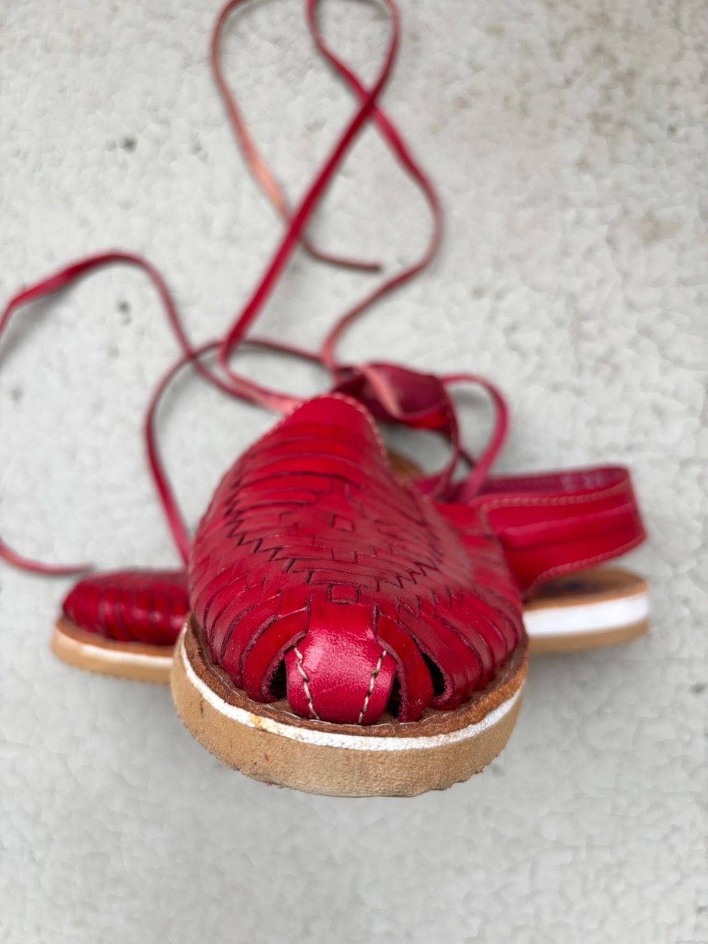 Scarpe da donna: Huarache Sandalen Leder Rot 36.5 – Usato da Zürich venduto da jas_5mwh 6