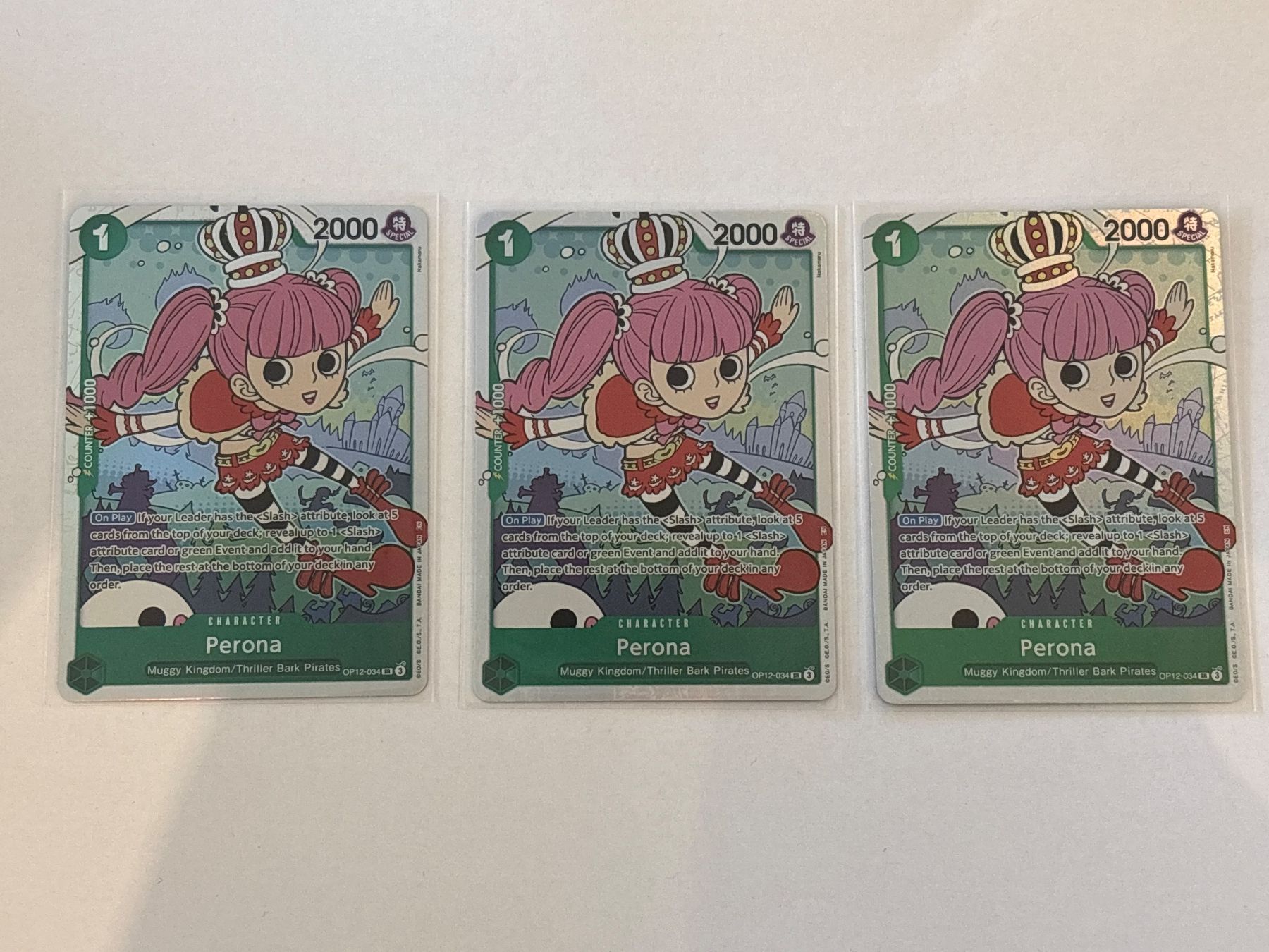 Bandai Carte collezionabili: One Piece TCG CARDS OP12-034 ENG – Nuovo (secondo la descrizione) da Schaffhausen venduto da Brickorama0815