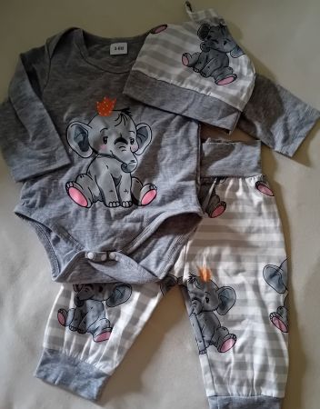 3-6 Monat Baby Kombi Elefant