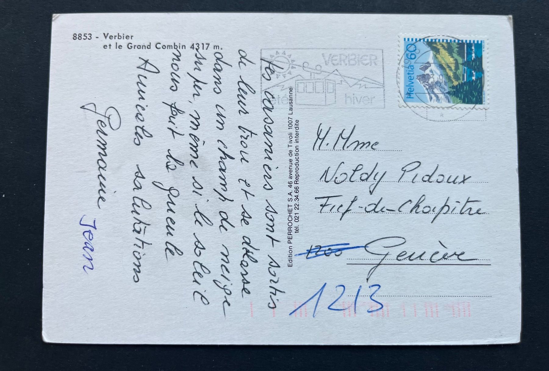 Cartoline postali: Verbier et Le Grand Combin/ Gondelbahn – Usato da Ostermundigen venduto da DaxKarten-75 1