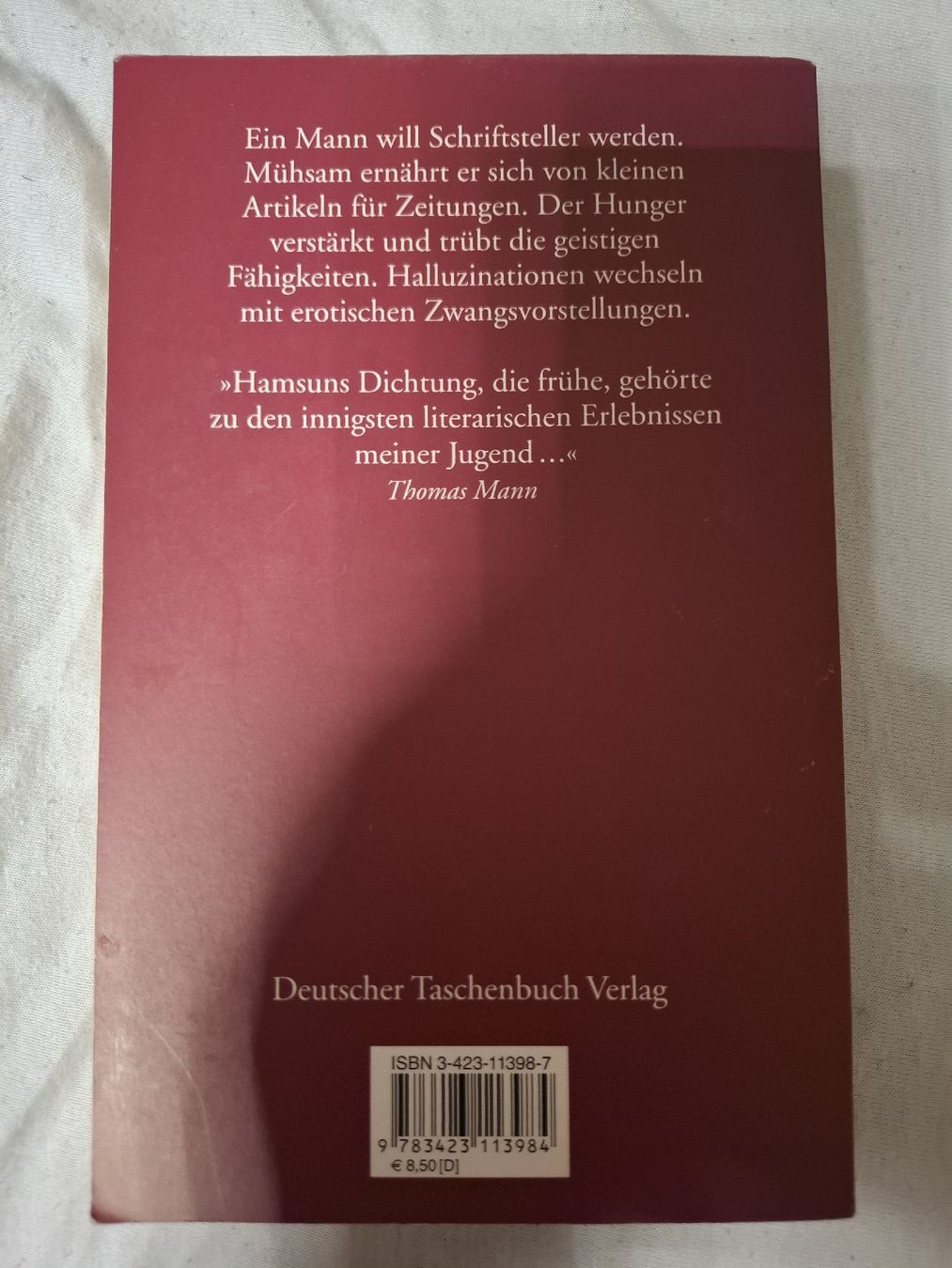 Libri: Hunger. Knut Hamsun – Usato da Urtenen-Schönbühl venduto da nerdgirl 1
