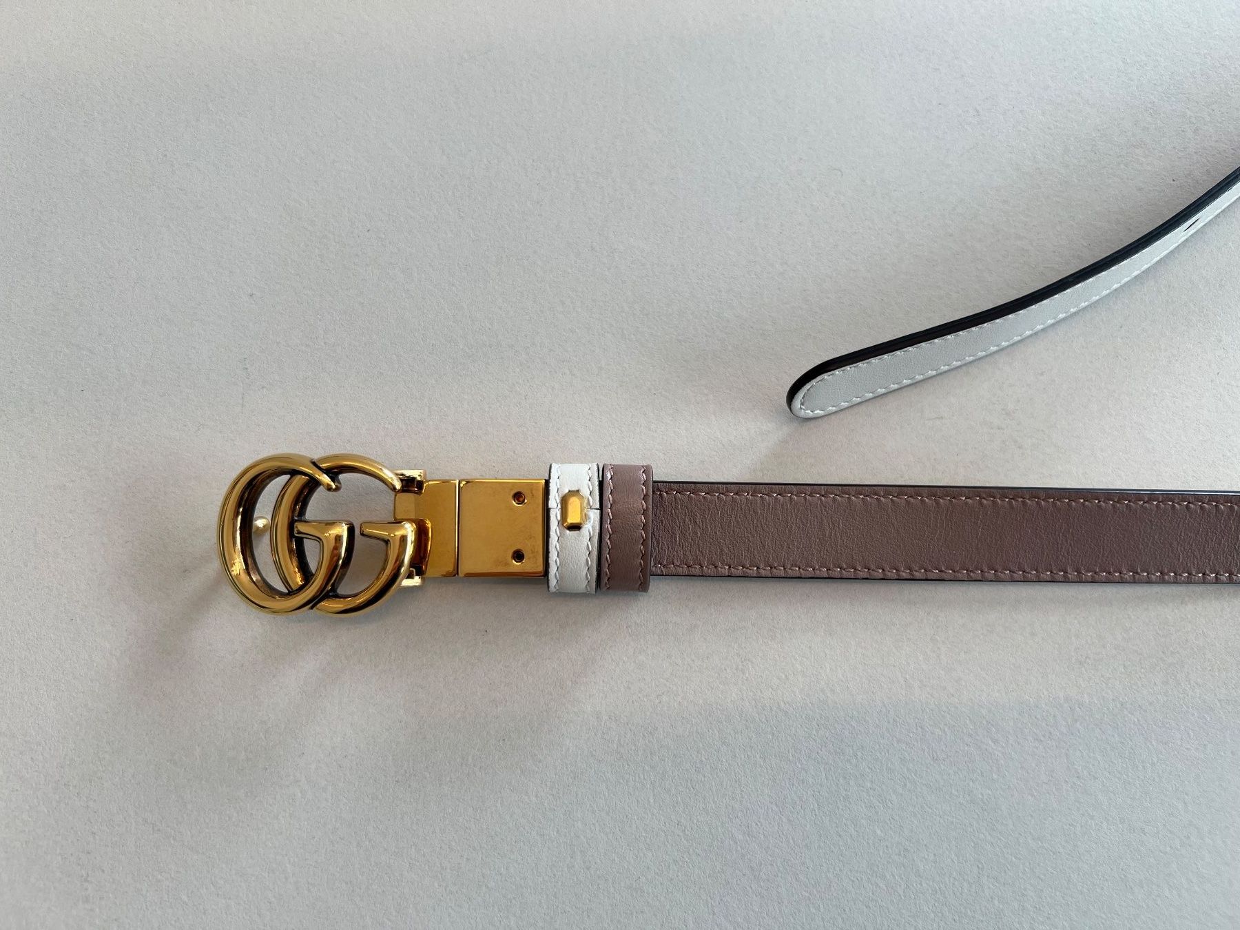 Gucci Cinture: Gucci Wende Gürtel Dusty pink / Creme – Nuovo (secondo la descrizione) da Inwil venduto da 27sonnenschein 5