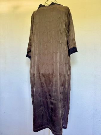 LANVIN Kleid Damen Seide Viscose braun Grösse S guter Zustan