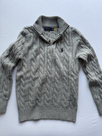 Grauer Polo Ralph Lauren Rollkragenpullover
