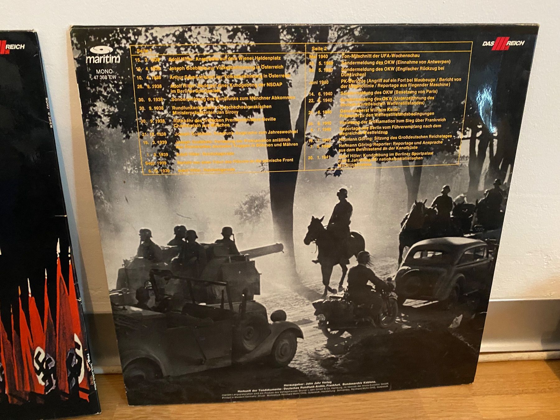 Dischi in vinile: Das Reich - Eine Historische Collage 1. & 2. Teil / Vinyl – Usato da Rotkreuz venduto da mia_dc2r 6