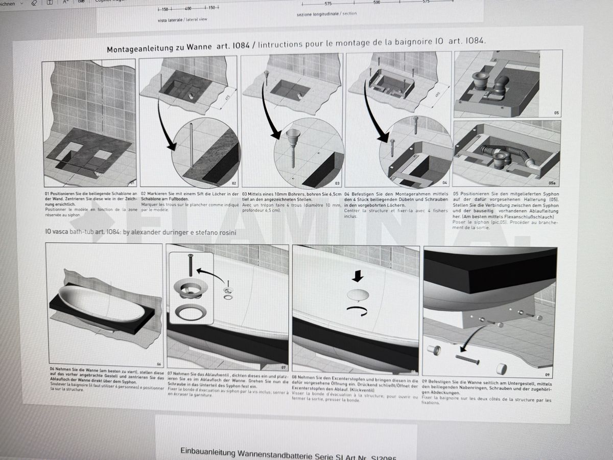 Vasche da bagno: Freistehende Badewanne – Usato da Schindellegi venduto da lucky34 3