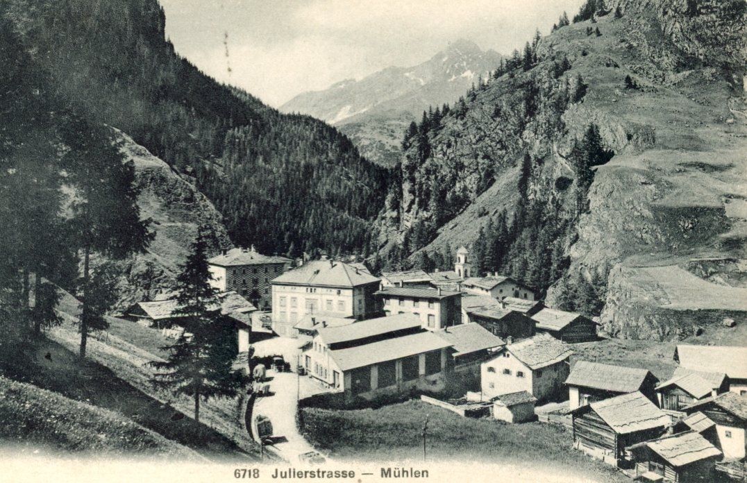 Cartes postales: Mühlen   GR  -  Julierroute – D'occasion à Brig par Valcards54