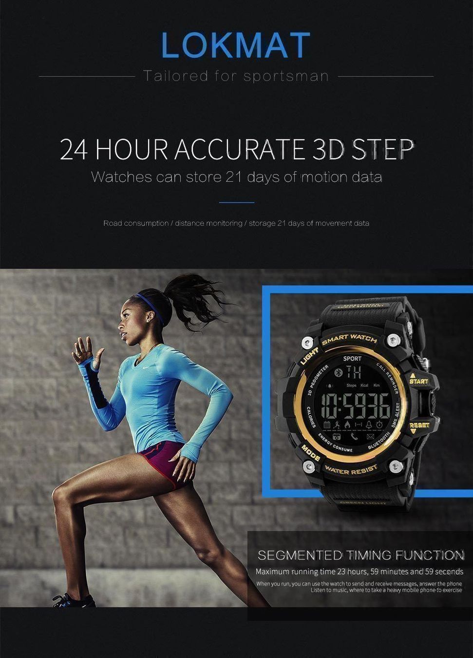Smartwatch: BLUETOOTH SPORT SMARTWATCH -  WATCH - UHR – Nuovo e nell'imballaggio originale da Kriens venduto da swissgadget 3