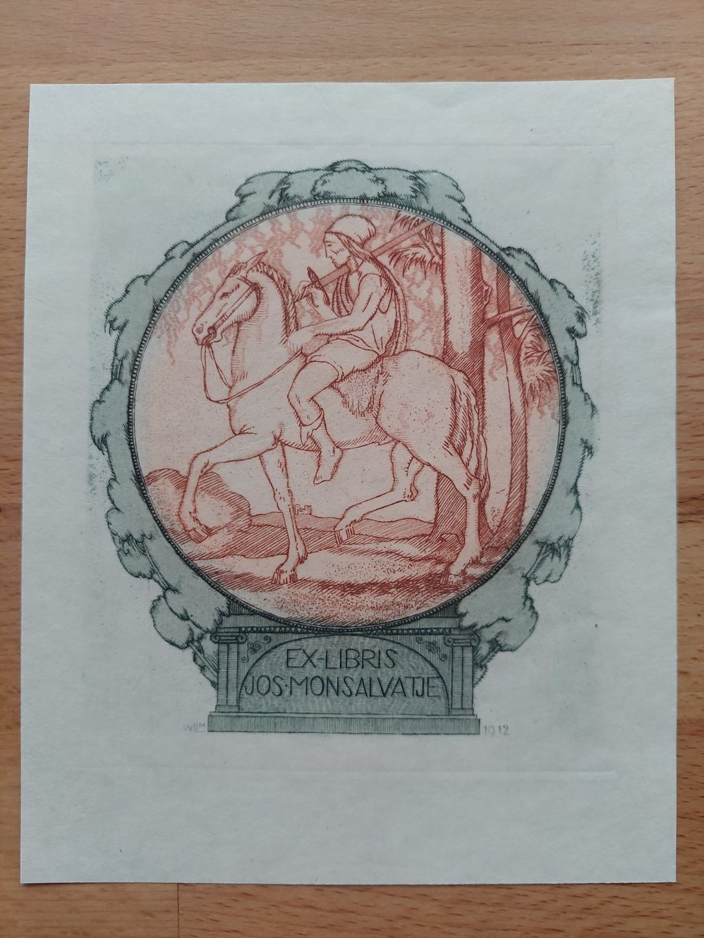 Dipinti: Exlibris Hubert Wilm - Original Radierung – Usato da Obfelden venduto da Exlibris-Art