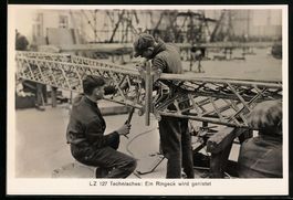 Fotografie Zeppelin, LZ 127, Techniker n