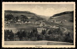 AK Thörishaus, Gesamtansicht mit Bahnlinie