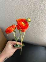 Künstliche Ranunkeln orange