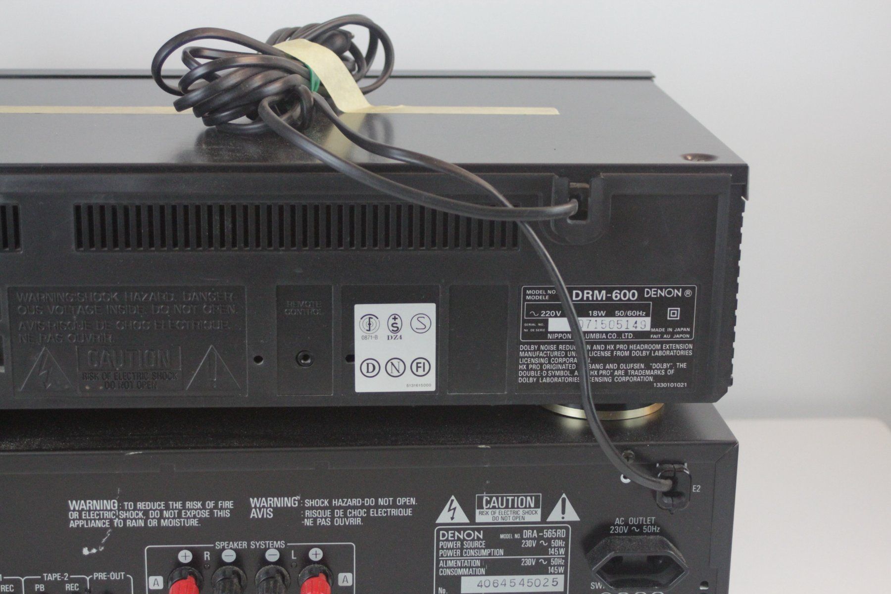 Denon Amplificatori: Denon Hi-Fi Set DRA-565RD & DRM-600 – Usato da Basel venduto da IRMAundFRED 8
