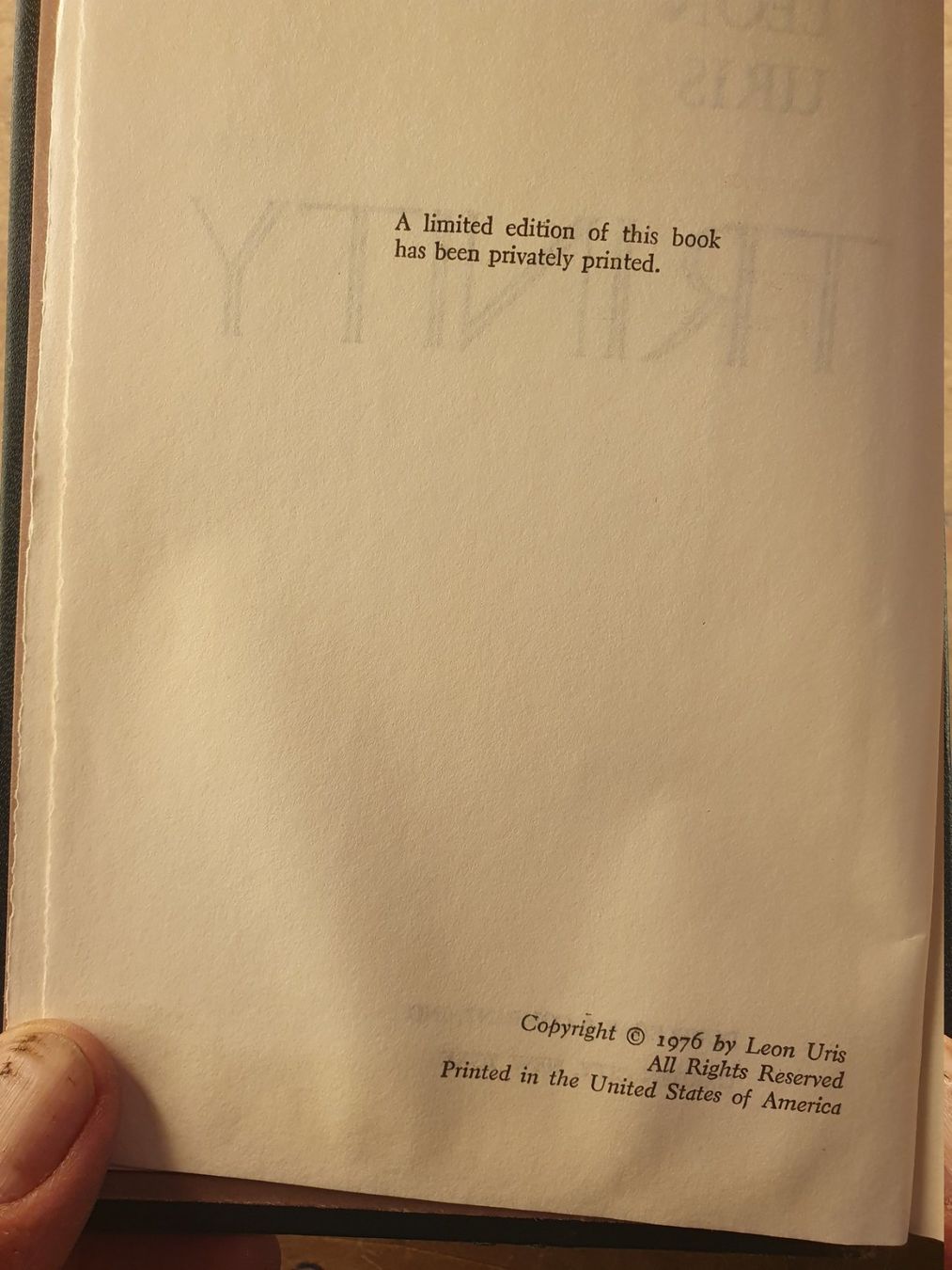 Libri: Trinity - Leon Uris – Usato da Zürich venduto da loosebone 3