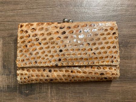 Portemonnaie Kroko-Style braun