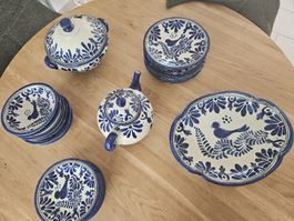 Komplettes Porzellan Set 6-Teilig, Mexico