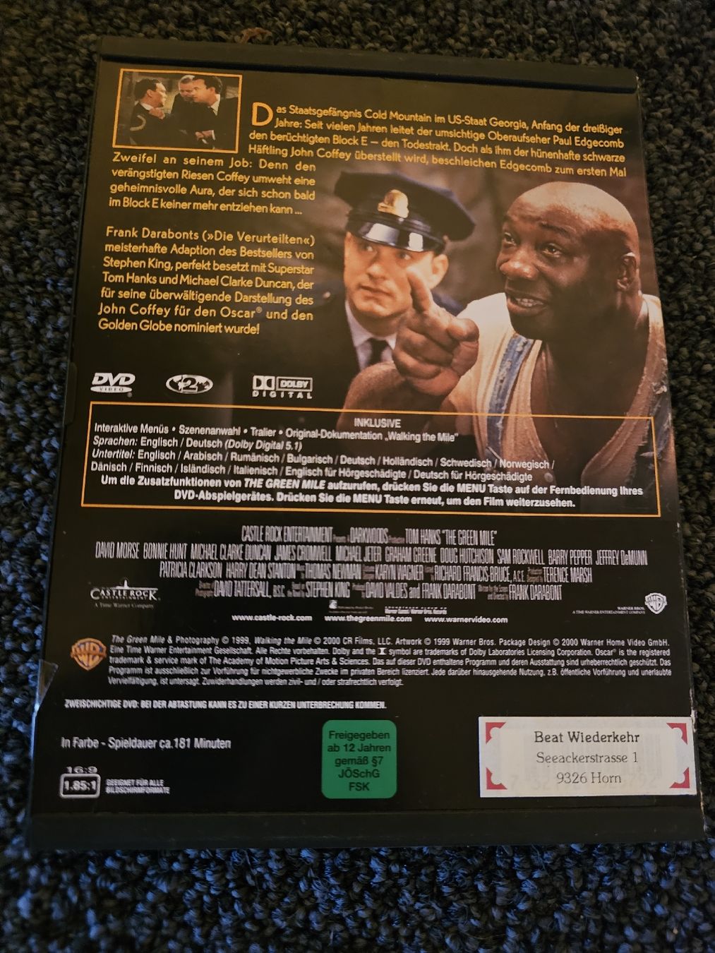 Tutti i DVDs: The Green Mile (15563) – Usato da Ruswil venduto da M71 1