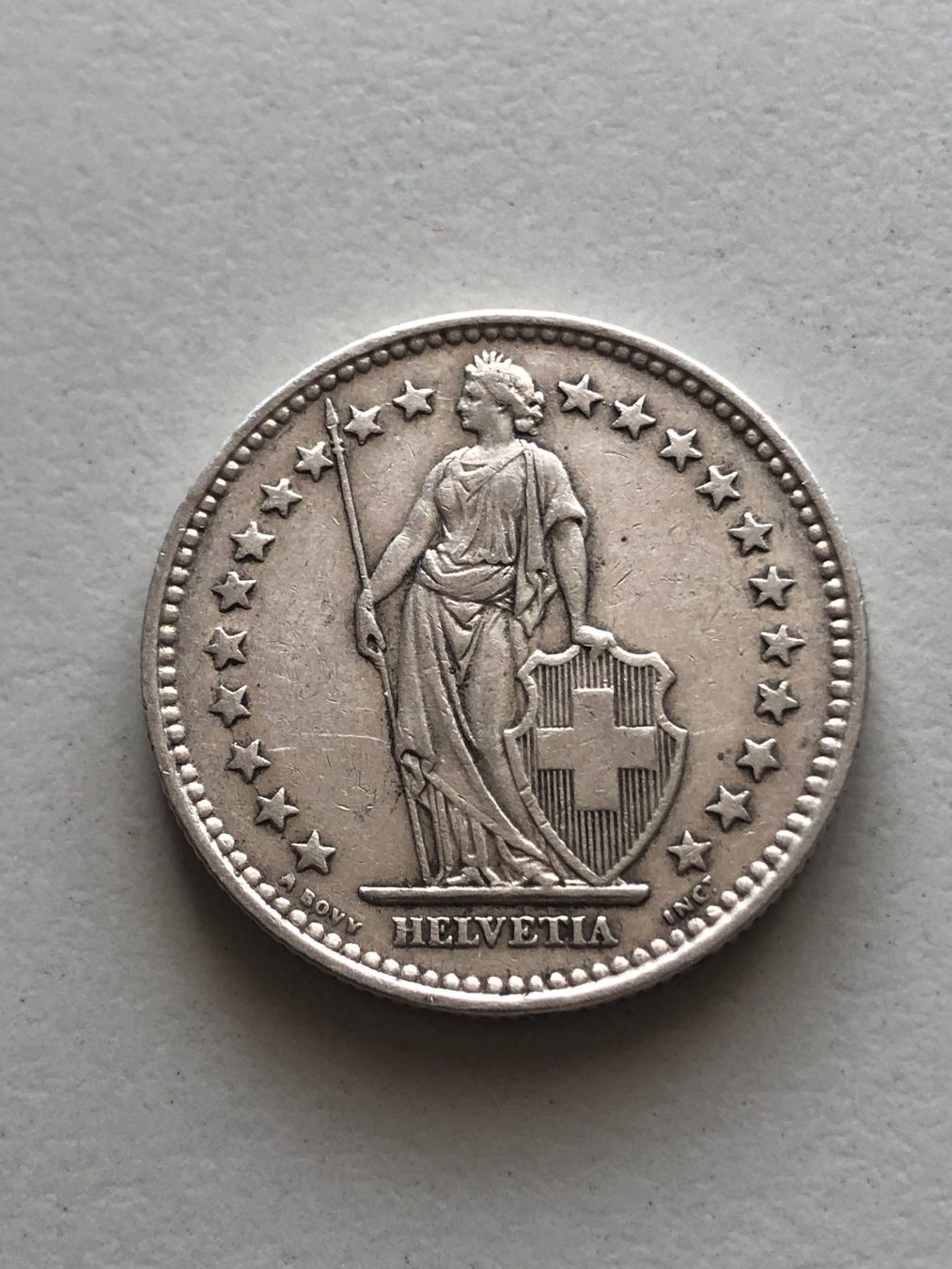 Tutti le monete: 2 Fr. 1921 – Usato da Schötz venduto da Odpa 1