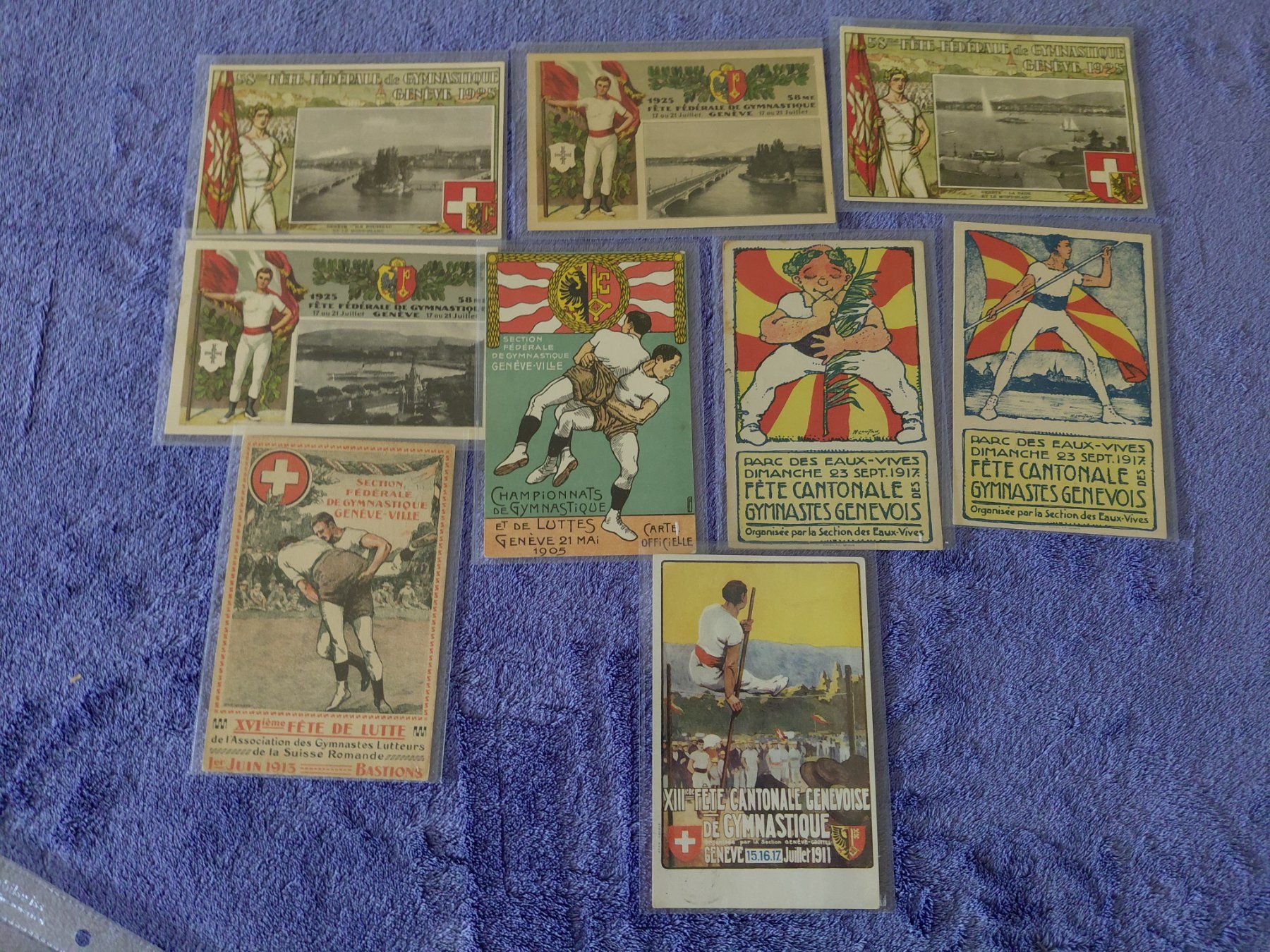 Cartoline postali: Superkarten eidgen. Turnfeste Genf – Usato da Horw venduto da Onurb008