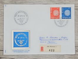 CL18 Enveloppe + Timbre Suisse 1970
