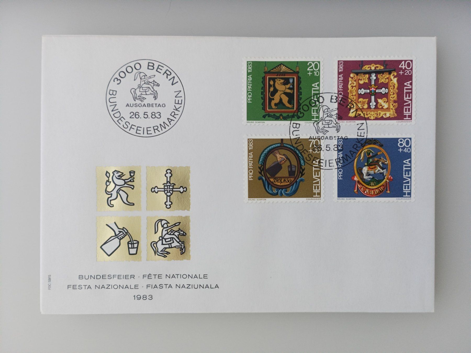 Tutti i francobolli: 1983 FDC Pro Patria – Usato da Dübendorf venduto da goeggi79