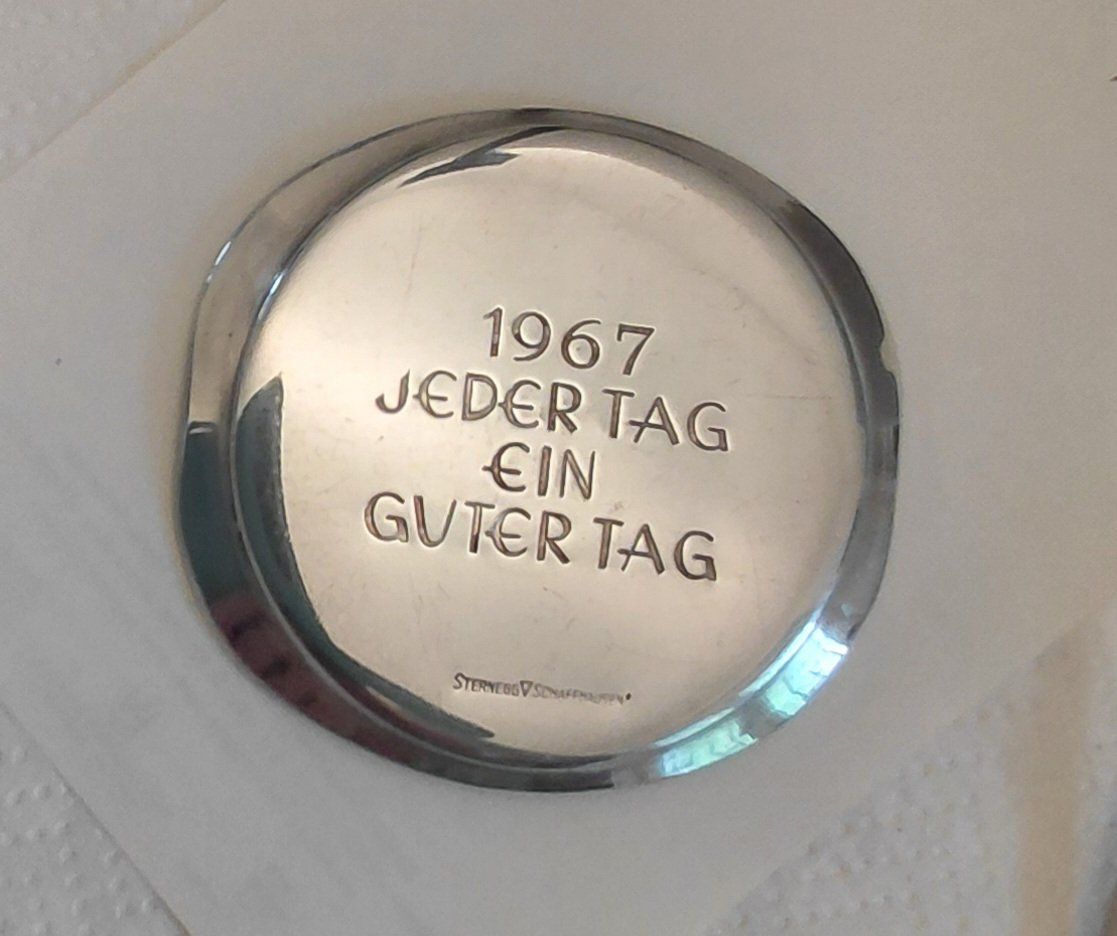 Spiegel: Taschenspiegelchen, versilbert – Gebraucht aus Zürich von Rosys 2