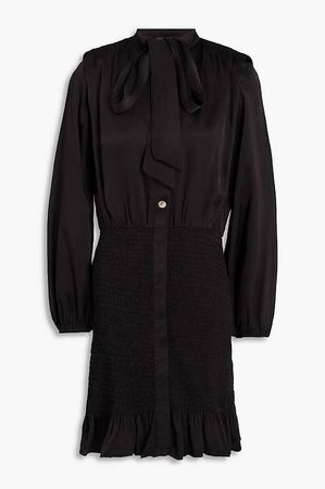 Robe Maje noire satinée - état parfait