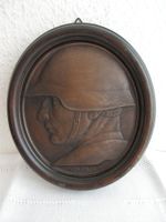 Hans Frei Relief, Schweizer Soldat, Holzrahmen, 1918