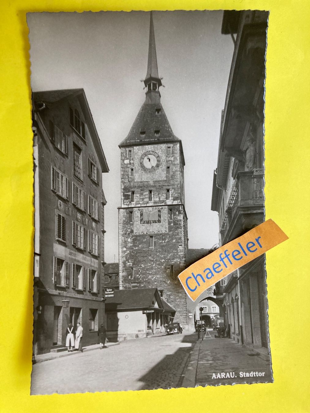 Cartoline postali: Aarau, Stadttor – Usato da Zürich venduto da Chaeffeler