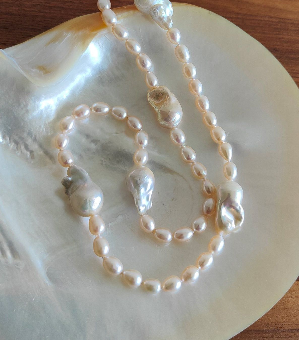 Catenine: Süsswasserperlenkette, 95cm – Nuovo e nell'imballaggio originale da Rümlang venduto da 21f 2