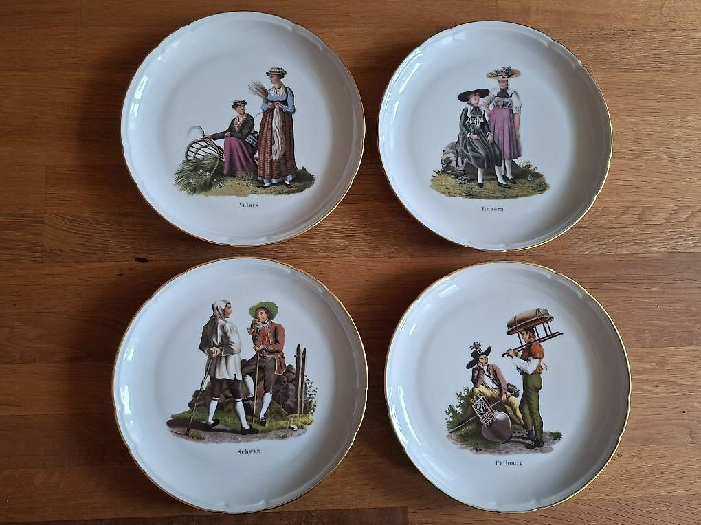 Assiettes: 4 Suisse Langenthal Teller – D'occasion à Wabern par amo_pp26