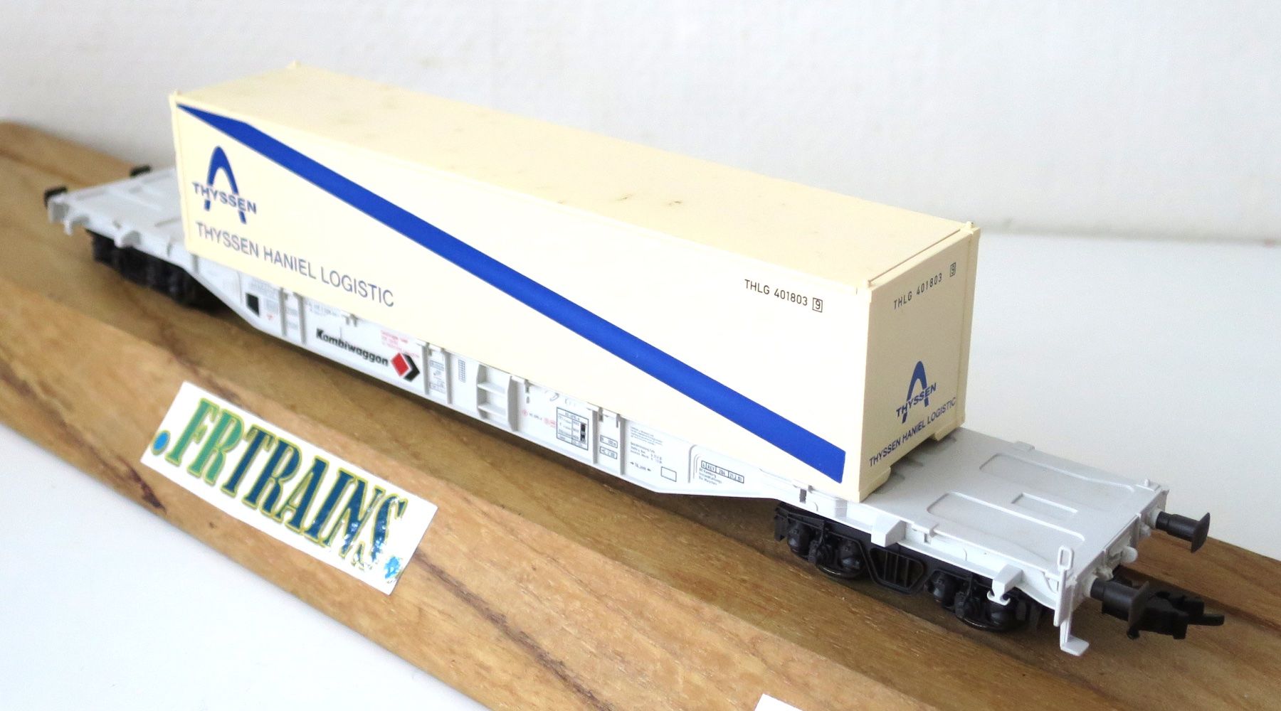 Fleischmann Modellini di ferrovie: FLEISCHMANN 5251 DB WAGON PORTE CONTAINER THYSEN HANNIEL – Usato da Gland venduto da FRtrains 5