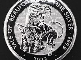 2023 YALE OF BEAUFORT QUEEN'S BEASTS 2 OZ SILBER UNZE TUDOR