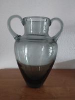 Dekorative Vintage Glasvase mit Henkel, Grün, Top!