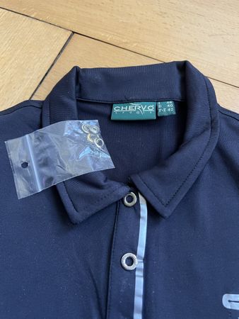 Damen Polo Shirt von Chervo, Grösse 40, neu schwarz