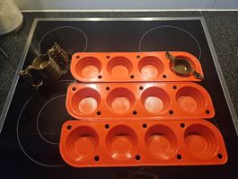 Moules à muffins silicone, neuf