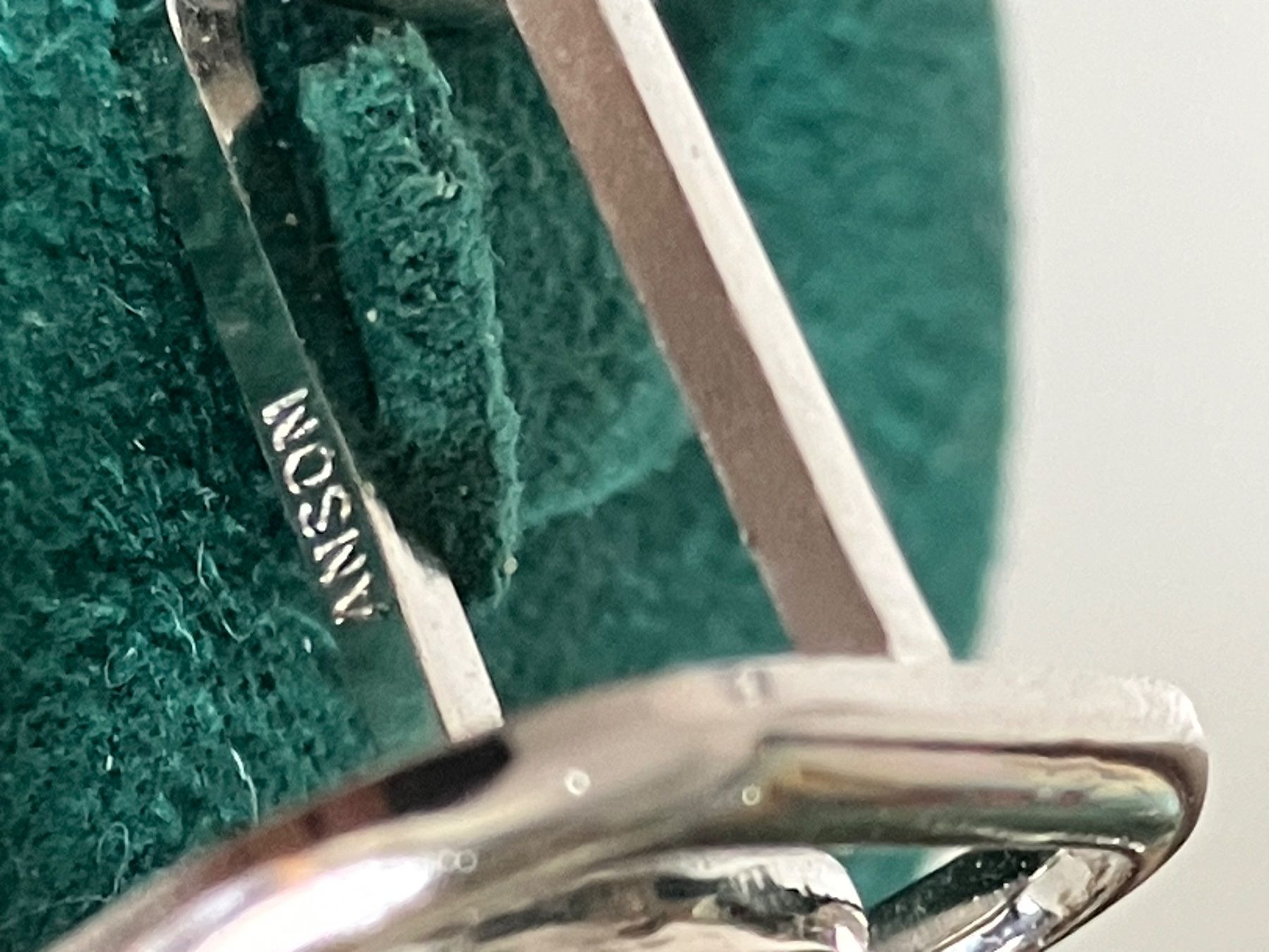 Manschettenknöpfe: Paire de boutons de manchette Anson avec onyx – Gebraucht aus Peseux von Chimon59 1