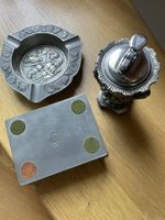 Raucher Zinn-Set, Feuerzeug, Aschenbecher, Dose