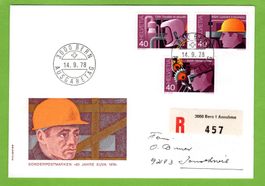 1978 FDC SUVA nicht zusammenhängend SBK 200.--