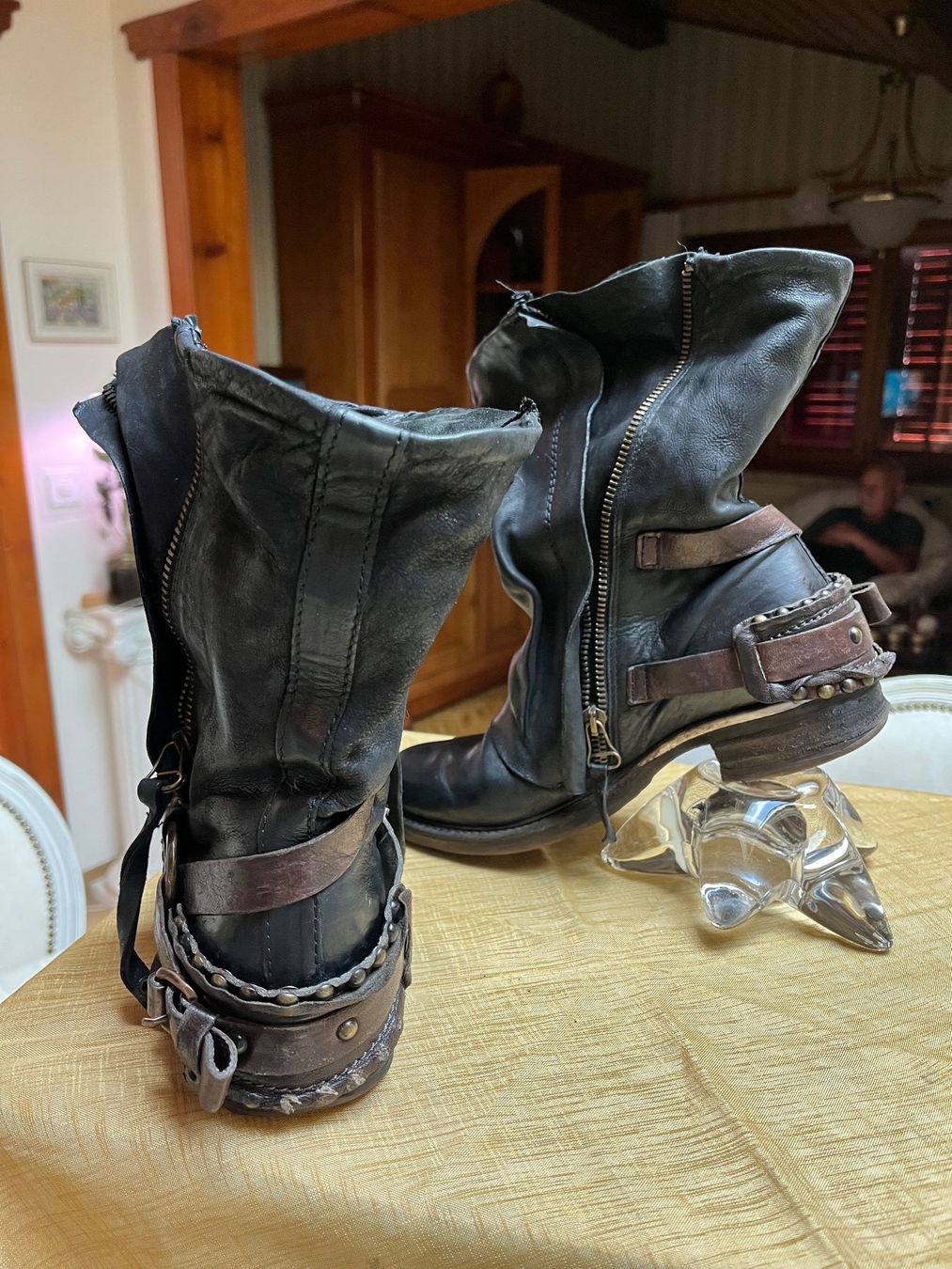 A.S.98 Chaussures femmes: Bottine biker en cuir – D'occasion à Sion par dol_v5bk 1