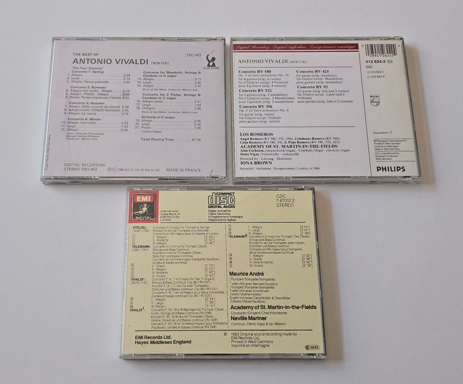 CDs: 3 CD Thema Vivaldi – D'occasion à Dättlikon par Wundertuete_ 1