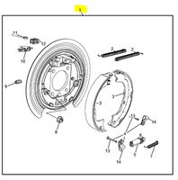 Bremsbackensatz hinten Jeep Wrangler K52125175AC