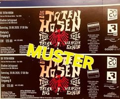 Die Toten Hosen ! 2 Tickets (Stehplätze) Letzigrund 20.06.26