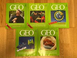 Magazin GEO – Das neue Bild der Erde 1987 Nr. 7–11 – 5 Ausga