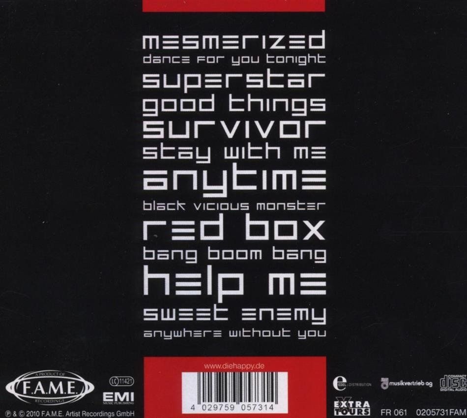 CD: Die Happy - Red box (Digipack) – Usato da Uzwil venduto da visions77 1