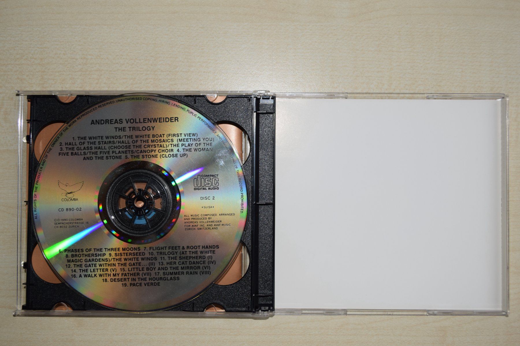 CDs: Andreas Vollenweider The Trilogy 2CD Set (774) – Gebraucht aus Reutigen von DONDON55 3